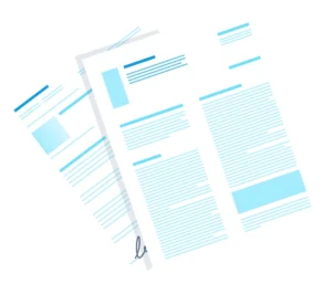 Electronic signature on information sheets