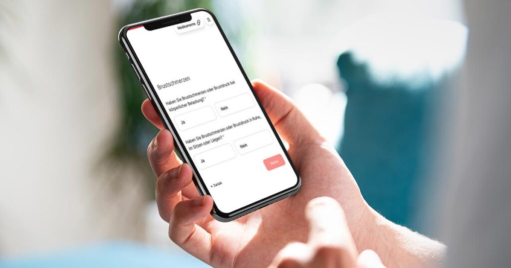 Adaptive digitale Anamnese – Darstellung dynamischer Folgefragen auf Tablet